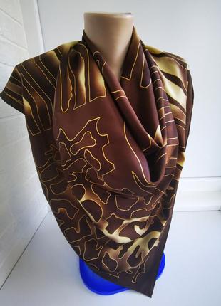 Шикарный женский платок из натурального шелка moda italiano1 фото