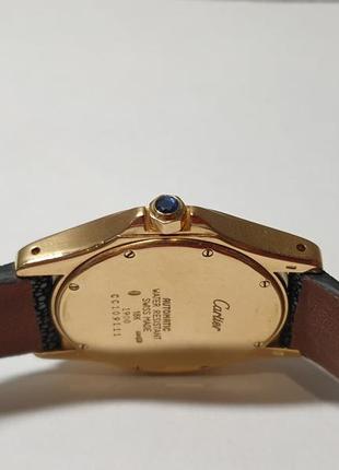 Золотий годинник часы cartier 1900 santos automatic 33мм 18k5 фото