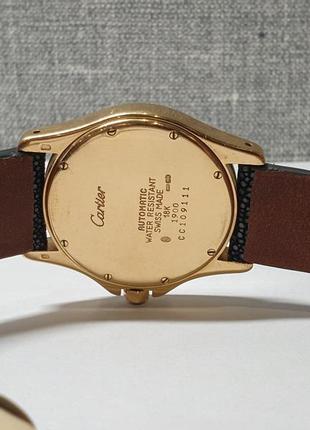 Золотий годинник часы cartier 1900 santos automatic 33мм 18k6 фото