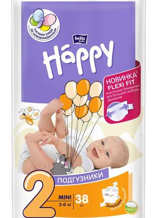 Підгузки дитячі bella baby happy mini 3-6 кг 38 шт