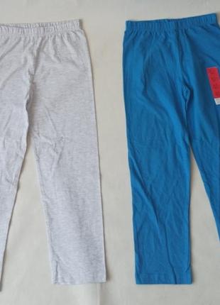 Набор 2 шт. базовые пижамные штаны тонкие primark 6-7 лет2 фото