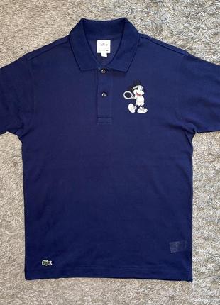 Футболка поло lacoste x disney tennis, оригинал, размер s/m