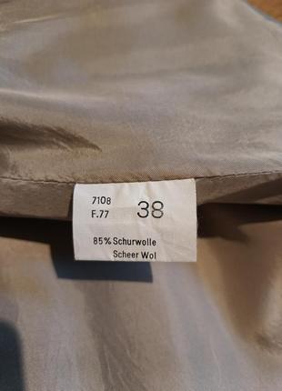 Шерстяная винтажная юбочка в клетку с карманами9 фото