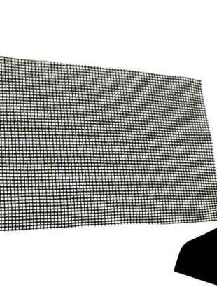 Набір антипригарний килимок-сітка для bbq і гриля і лопатка з антипригарним покриттям black (n-1204)1 фото