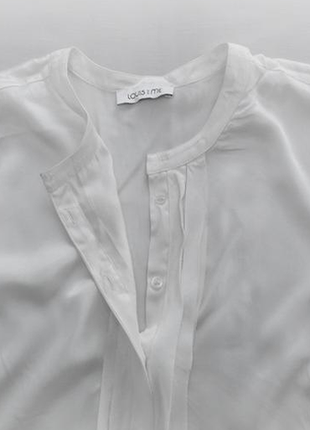 Біла шовкова блуза louis and me6 фото