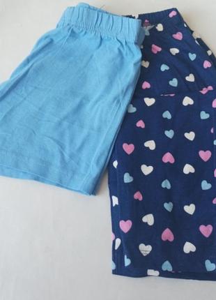 Набор пижамные брюки и шорты 7-8 лет 128 см primark тонкие1 фото