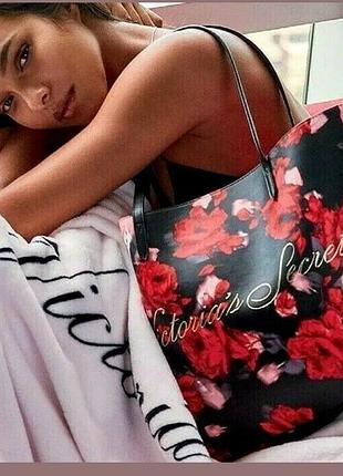 Сумка victorias secret оригинал victoria’s secret red black rose