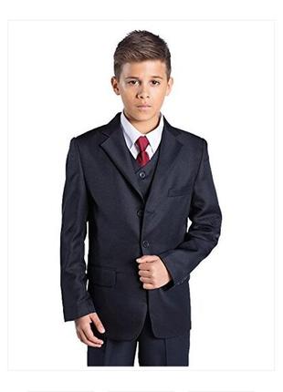 Фирменный школьный костюм (пиджак, брюки) на мальчика 9 лет3 фото