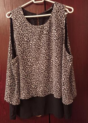 Шифоновый топ 56-58 р.