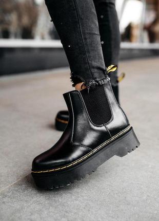 Шикарные ботинки dr.martens chelsea (мех)