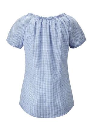 Нова блуза - сорочка в клітку з біо-бавовни від tchibo німеччина розмір 40 євро 46-485 фото