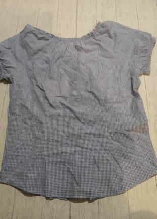 Нова блуза - сорочка в клітку з біо-бавовни від tchibo німеччина розмір 40 євро 46-4810 фото