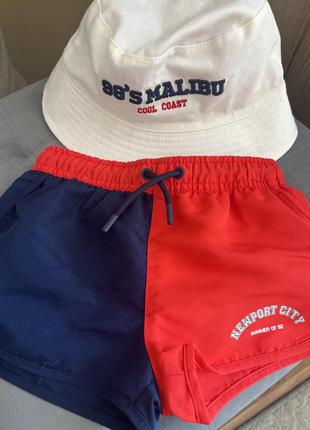 Панамка zara, плавки zara, шорти