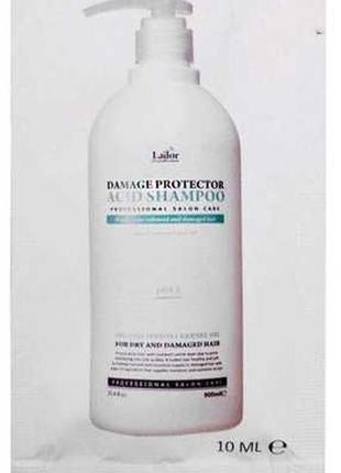 Пробник безщільного шампунь lador damage protector acid shampoo 10 ml