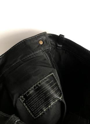Vintage travis scott leather кожаные штаны рок панк6 фото