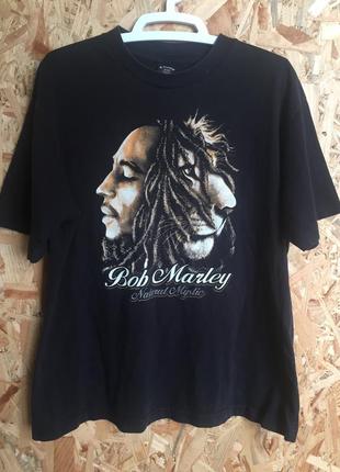 Вінтажна футболка мерч bob marley1 фото