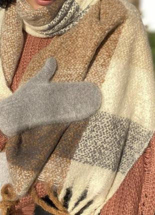 Самая любимая модель теплого и объемного шарфика 🤎3 фото