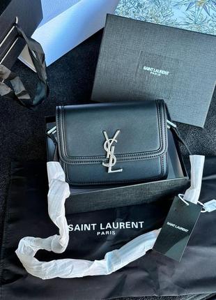 Сумка клатч yves saint laurent solferino black в premium якості