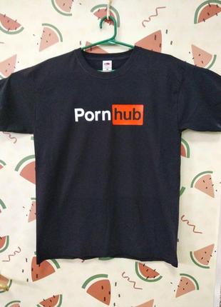 Чоловіча футболка push it з принтом "порн хаб porn hub"
