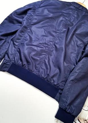 Куртка/бомпер мужская синего цвета zara, m/384 фото