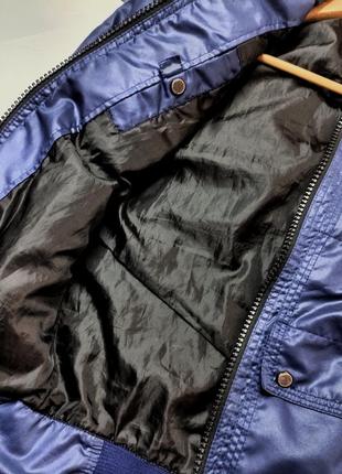 Куртка/бомпер мужская синего цвета zara, m/385 фото