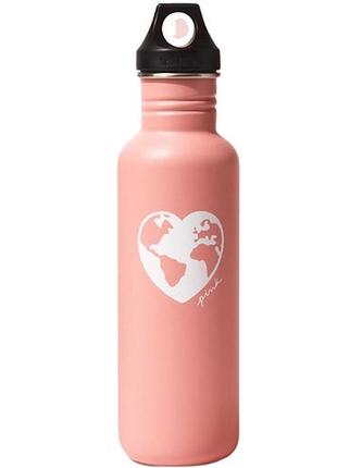 Бутылка-термос pink victoria’s secret bottle из нержавеющей стали2 фото