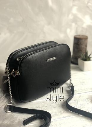 Сумка на довгій ручці cross-body сумочка трендова і стильна кроссбоди david jones2 фото