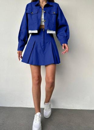 Женский костюм юбка с пиджаком размеры 42-485 фото