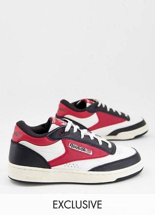 Reebok club c mid ll trainers in red and black - exclusive to asos

40-41 размер