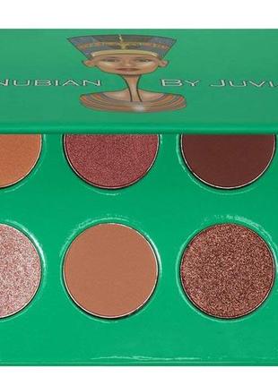 The nubian by juvia's eyeshadow palette 6 colors