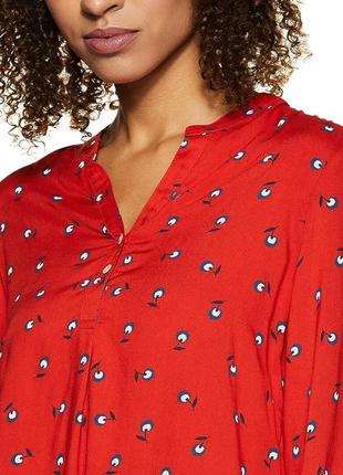 Стильна сорочка рубашка блузка блуза принт v-подібний принт розпродаж бренд marks& spencer, р.102 фото