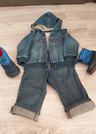 Levi's, фірмова джинсова кофта( куртка) 18 місяців2 фото