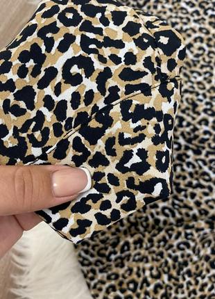 Блуза в леопардовий принт, рубашка3 фото