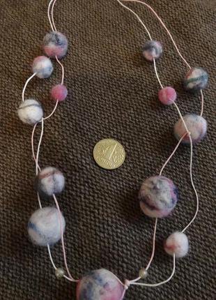Ожерелье в технике сухого валения