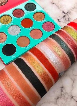 The saharan eyeshadow palette by juvia's 12 colors10 фото