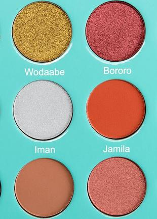 The saharan eyeshadow palette by juvia's 12 colors2 фото