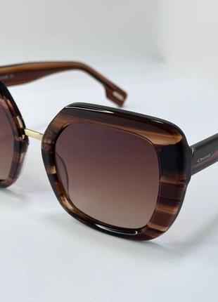 Женские очки солнцезащитные коричневые брендовые