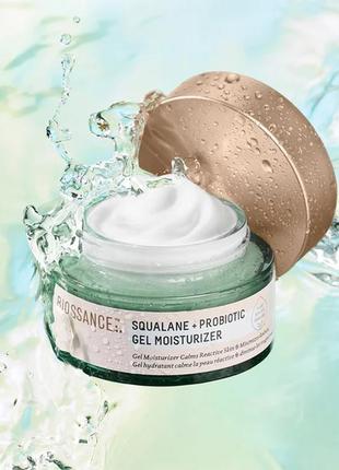 Відновлюючий крем для обличчя зі скваланом biossance squalane+probiotic gel moisturizer