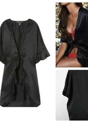 Сатиновий халат victoria's secret satin kimono