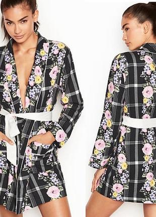 Фланелевий халатик victoria's secret flannel robe