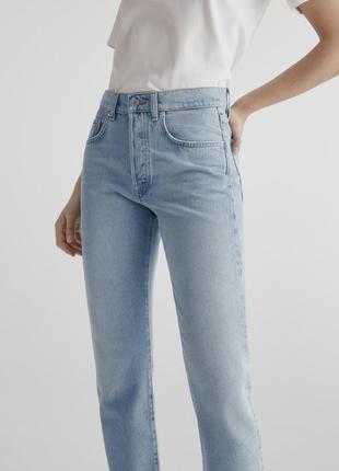 Джинси massimo dutti  розмір 40 straight fit high-waist jeans7 фото