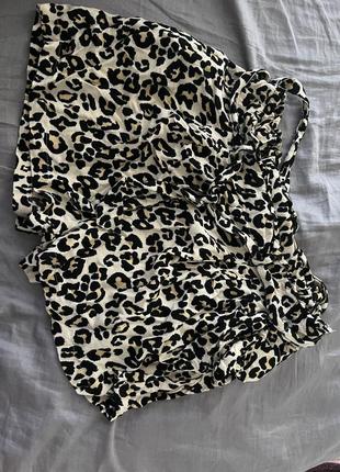 Леопардовые шорты, трендовые1 фото