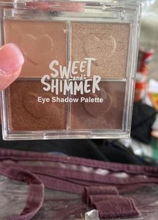 Sweet and shimmer eyeshadow palette jasmine la belle2 фото