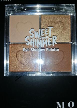 Sweet and shimmer eyeshadow palette jasmine la belle7 фото