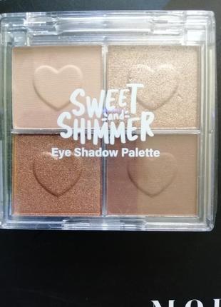 Sweet and shimmer eyeshadow palette jasmine la belle6 фото