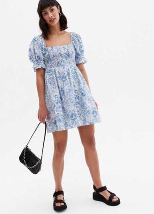 Хлопковое мини платье