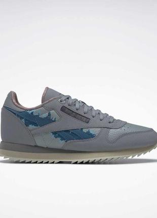 Кросівки reebok x jurassic world classic leather ripple grey2 фото