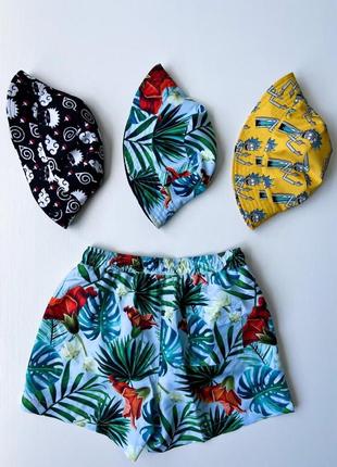 Шорты пляжные с принтом rick желтые | купательные шорты мужские | плавки мужские с сеткой топ качества9 фото