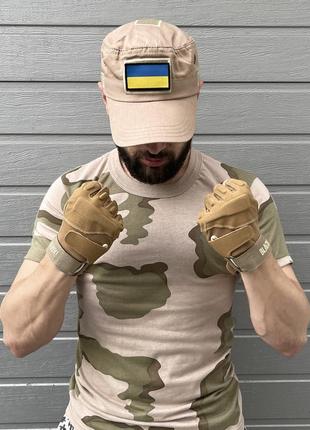 Тактичні рукавиці безпалі зсу захисні чоловічі tactik пісочні рукавички без пальців військові армійські6 фото