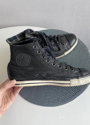 Високі кеди converse unisex adults шкіряні2 фото